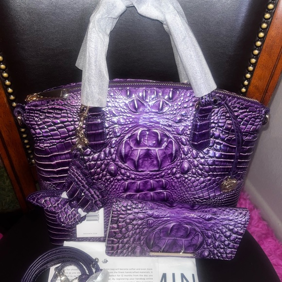 Brahmin Duxbury Ultraviolet Set & Butterfly Tassel - Picture 15 of 16